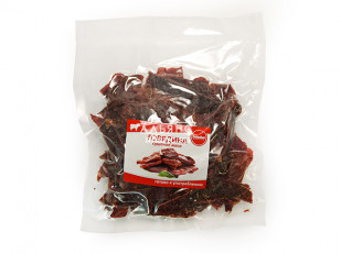 Корюшка вяленая без икры: Говядина вяленая (строганина)