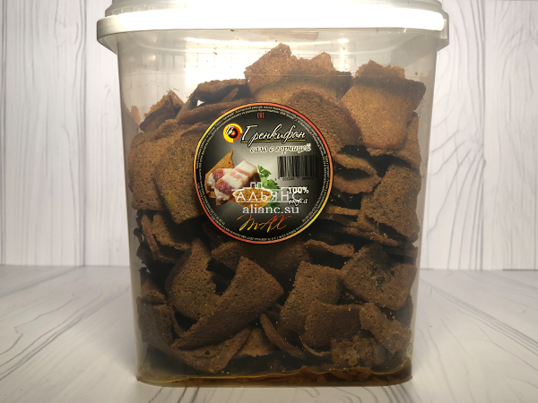Ржаные гренки со вкусом сала с горчицей в Кисловодске
