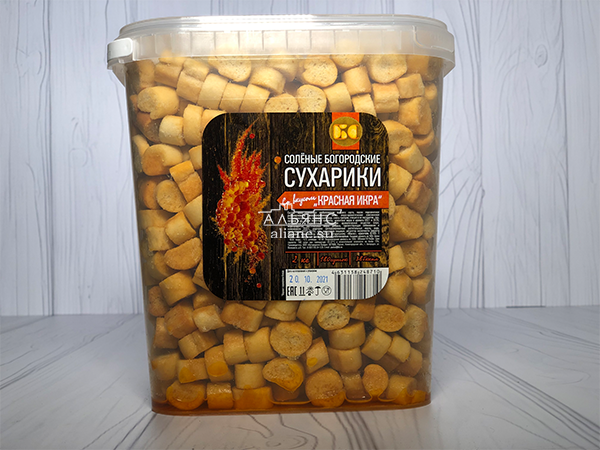 Сухарики с красной икрой в Кисловодске