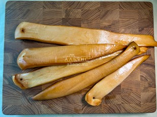 Корюшка холодного копчения: Кальмар палочки х/к