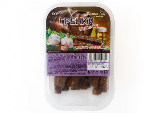 Семечки: Сурские гренки Чеснок с зеленью (100 гр)