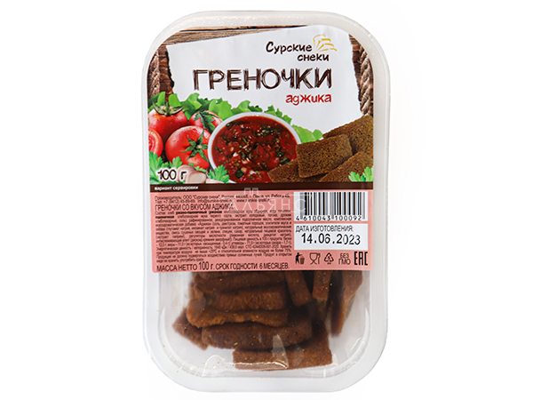 Сурские гренки с Аджикой (100 гр) в Кисловодске