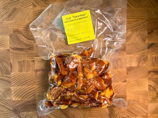 Сырный продукт ФЕРМЕРСКИЙ коса копченая: Жареный сыр